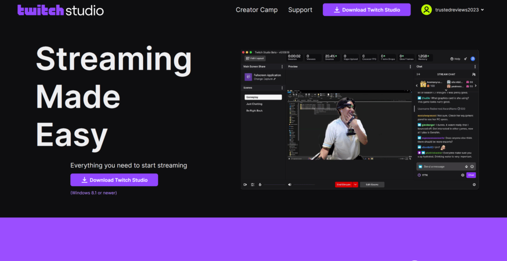 How to stream on Twitch Studio 1